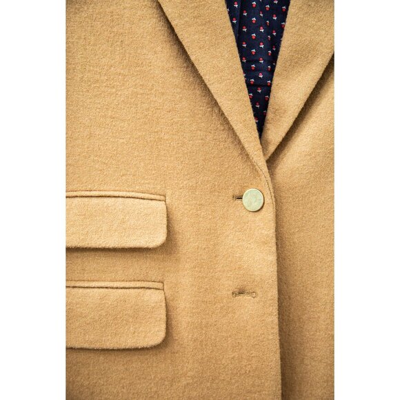 Anthropologie Cartonnier Wool Blend Camel Blazer, size 10 - Picture 2 of 7